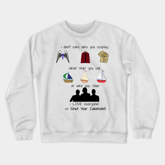 Fandom Rules (Clean Version) Crewneck Sweatshirt by onecraftychickadee